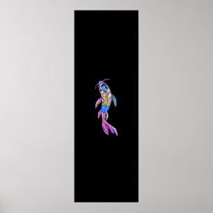 Modern Enchanting Koi Print: Illuminate Poster