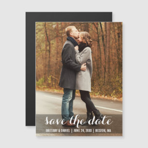 Modern Engagement Magnetic Save The Date Magnetic Invitation