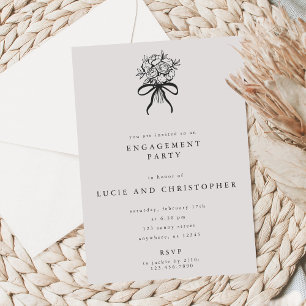 Modern Engagement Party Invitation