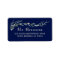 Modern Eucalyptus Botanical Navy Return Address