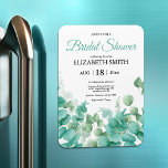 Modern Eucalyptus Bridal Shower Invitation Magnet<br><div class="desc">Greenery Eucalyptus Bridal Shower invitation Magnet 🌿✨ Elegant Greenery Bliss: Bridal Shower Magnets for Cherished Memories ✨🌿 Announce your celebration with a touch of nature's beauty and sophistication through our Greenery Bridal Shower Magnets. Crafted to perfection, these charming fridge magnets serve as delightful favours and save-the-date reminders, ensuring your wedding...</div>