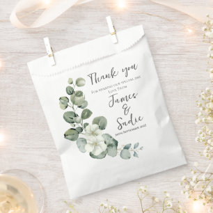 Modern Eucalyptus Favour Bag