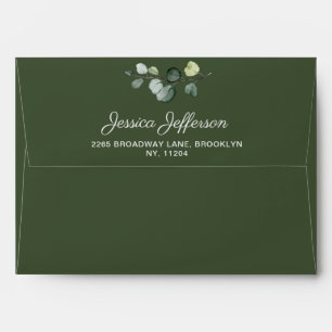 Modern Eucalyptus Geometric Frame for 5x7 card Envelope