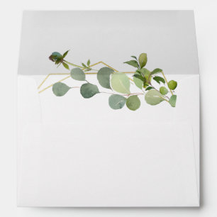 Modern Eucalyptus Geometric Frame for 5x7 card Envelope