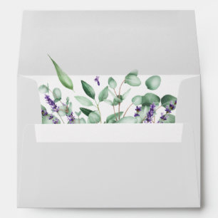 Modern Eucalyptus Lavender Foliage for 5x7 card Envelope