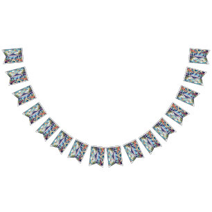 modern-event-venue-adorned-with-bunting-banner bunting flags