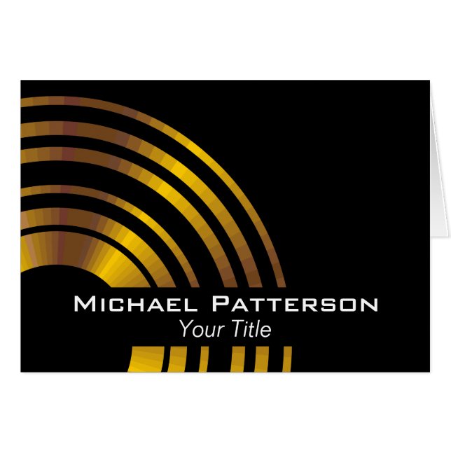 Modern Executive Circles Professional Personalized (Front Horizontal)