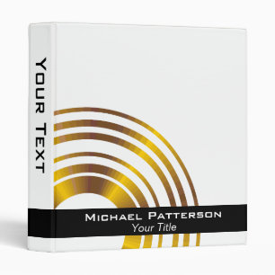 Modern Executive Circles Professional Personalized Binder