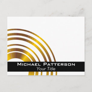 Modern Executive Circles Professional Personalized Postcard