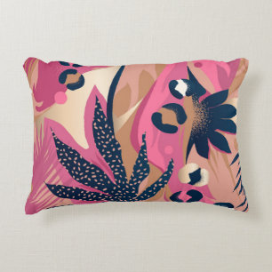 Modern exotic pattern with leopard skin. Creative Accent Pillow