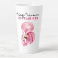 Modern Exotic Pink Watercolor Flamingo Gift