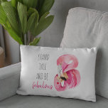 Modern Exotic Stand Tall And BE Fabulous Flamingo Accent Pillow<br><div class="desc">Modern Exotic Stand Tall And BE Fabulous Flamingo</div>