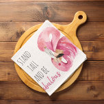 Modern Exotic Stand Tall And BE Fabulous Flamingo Kitchen Towel<br><div class="desc">Modern Exotic Stand Tall And BE Fabulous Flamingo</div>