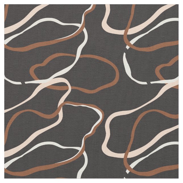Modern expressive geometric basic bold circles fabric (Close Up)