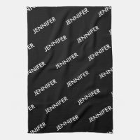 Modern Extravagant You Name It Personalized Black