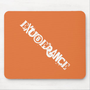 Modern Exuberance Orange Bold Graffiti Typography Mouse Pad