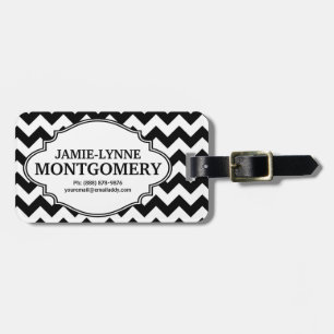 Modern EYE CATCHING Chevron Pattern Luggage Tag