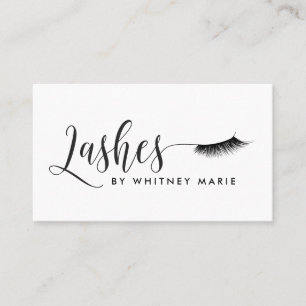 Modern Eyelash Extensions Business Card