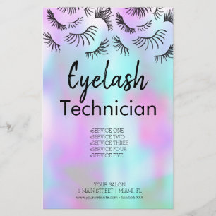 Modern Eyelashes Beauty Salon Business Flyer