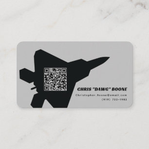 Modern F-22 Raptor Fighter Jet Business Card