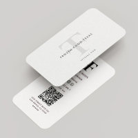 Modern F T Minimal Logo Company Black White
