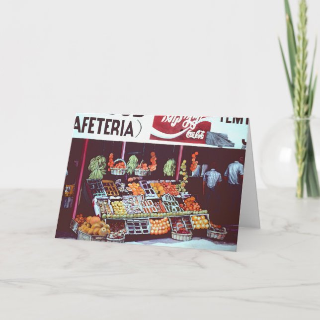 Modern Face in a Timeless Commerce, Jericho, Israe Card (Front)