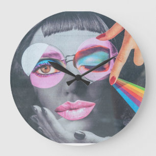 modern face large clock