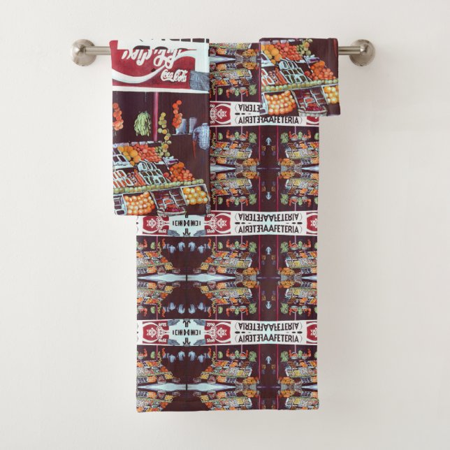 Modern Face on a Timeless Commerce, Jericho, Bath Towel Set (Insitu)