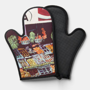 Modern Face on a Timeless Commerce, Jericho, Israe Oven Mitt