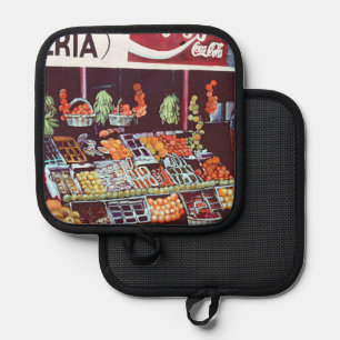Modern Face on a Timeless Commerce, Jericho, Israe Pot Holder