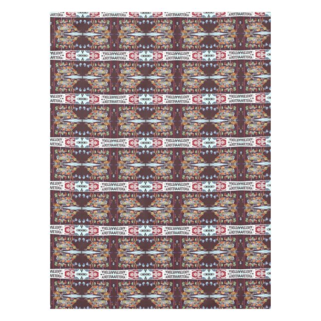 Modern Face on a Timeless Commerce, Jericho Tablecloth (Front)