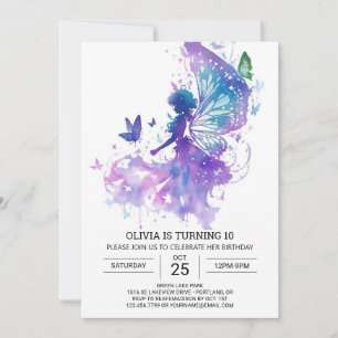 Modern Fairycore Birthday Invitation