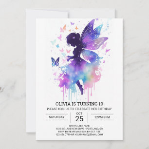 Modern Fairycore Birthday Magic Invitation