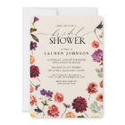 Modern Fall Floral Garden Terracotta Bridal Shower