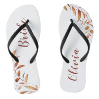 Modern Fall Greenery Geometric Personalized bride