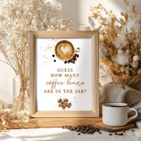 Modern Fall How many Coffee Beans Baby Shower