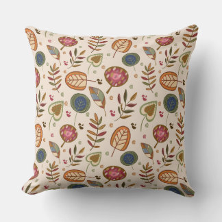 Modern Fall Throw Pillow