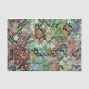 Modern Falling Leaves Print Tissue Paper