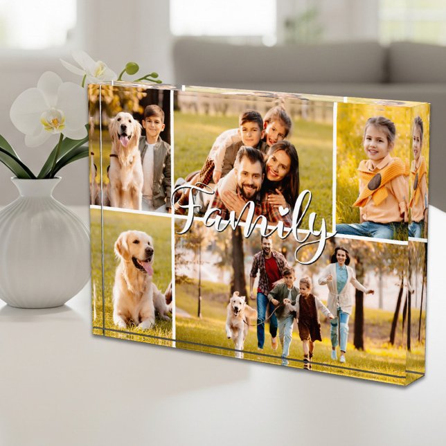 Modern Family 5 Photo Collage Script Heart (Creator Uploaded)