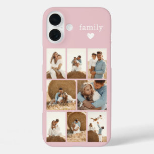 Modern Family 8 Photo Blush Pink iPhone 16 Plus Case