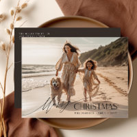 Modern Family Christmas Holiday Photo 