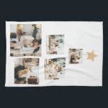 Modern Family Christmas Tree Photo With Star Kitchen Towel<br><div class="desc">Capture the magic of your family's holiday moments with our "Modern Family Christmas Tree with Photo" personalized keepsake.Transform your family's special memories into a one-of-a-kind holiday keepsake with our "Modern Family Christmas Tree with Photo" ornament from Zazzle. Order yours today and make this holiday season truly memorable!</div>