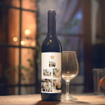Modern Family Christmas Tree Photo With Star Wine Label<br><div class="desc">Capture the magic of your family's holiday moments with our "Modern Family Christmas Tree with Photo" personalized keepsake.Transform your family's special memories into a one-of-a-kind holiday keepsake with our "Modern Family Christmas Tree with Photo" ornament from Zazzle. Order yours today and make this holiday season truly memorable!</div>