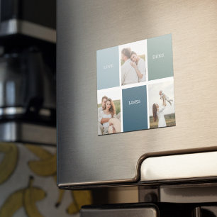 Modern Family Collage Photo   Love Live Here  Magnet