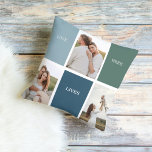 Modern Family Collage Photo | Love Live Here  Outdoor Pillow<br><div class="desc">Introducing the "Modern Family Collage Photo | Love Live Here" gift—a beautiful and personalized keepsake that celebrates the love and warmth of your family. This unique collage photo is a perfect addition to your home decor, capturing cherished moments and memories that define your family's unique journey.The "Love Live Here" inscription...</div>