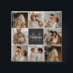Modern Family Collage Photo & Personalized Gift 2 Inch Square Button<br><div class="desc">Capture the heartwarming moments of your modern family in a beautifully crafted collage photo. Celebrate the laughter, love, and cherished memories with this personalized masterpiece, available exclusively on Zazzle. Create a stunning montage that encapsulates the essence of your unique family dynamic – from milestone celebrations to everyday adventures. Crafted with...</div>