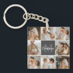 Modern Family Collage Photo & Personalized Gift Keychain<br><div class="desc">Capture the heartwarming moments of your modern family in a beautifully crafted collage photo. Celebrate the laughter, love, and cherished memories with this personalized masterpiece, available exclusively on Zazzle. Create a stunning montage that encapsulates the essence of your unique family dynamic – from milestone celebrations to everyday adventures. Crafted with...</div>