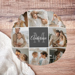 Modern Family Collage Photo & Personalized Gift Round Pillow<br><div class="desc">Capture the heartwarming moments of your modern family in a beautifully crafted collage photo. Celebrate the laughter, love, and cherished memories with this personalized masterpiece, available exclusively on Zazzle. Create a stunning montage that encapsulates the essence of your unique family dynamic – from milestone celebrations to everyday adventures. Crafted with...</div>