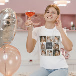Modern Family Collage Photo & Personalized Gift T-Shirt<br><div class="desc">Capture the heartwarming moments of your modern family in a beautifully crafted collage photo. Celebrate the laughter, love, and cherished memories with this personalized masterpiece, available exclusively on Zazzle. Create a stunning montage that encapsulates the essence of your unique family dynamic – from milestone celebrations to everyday adventures. Crafted with...</div>