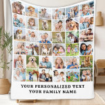 Modern Family Custom 36 Photos Collage Birthday Fleece Blanket<br><div class="desc">Cozy Memories Photo Collage Blanket Wrap yourself in warmth and cherished memories with our Cozy Memories Photo Collage Blanket. This beautifully crafted blanket is designed to showcase 36 of your favourite photos, making it the perfect personalized keepsake for any occasion. Key Features Modern and Simple Design: Our blanket features a...</div>